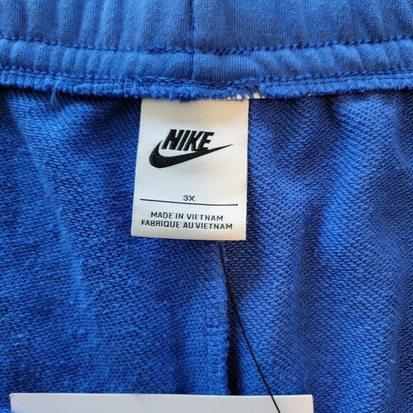 Nike Shorts Women's Size 3X Blue Active Wear Knit Standard Fit Mid Rise - Picture 12 of 14